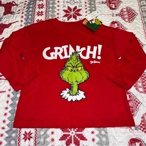 Dr. Seuss The Grinch Toddler Boys Size 3T Christmas Shirt New NWT